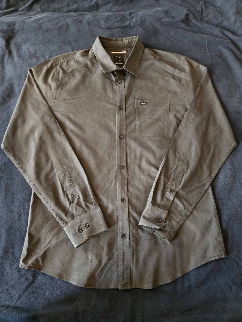 RVCA Men's Long Sleeve Button-Down